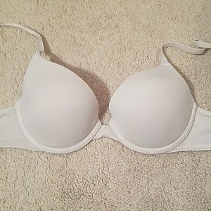 Victoria's secret PINK white t shirt bra push up